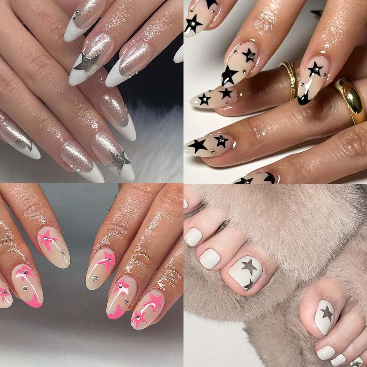 HPYFOI estrellas para uso diario en uñas: renovación rápida del estilo.