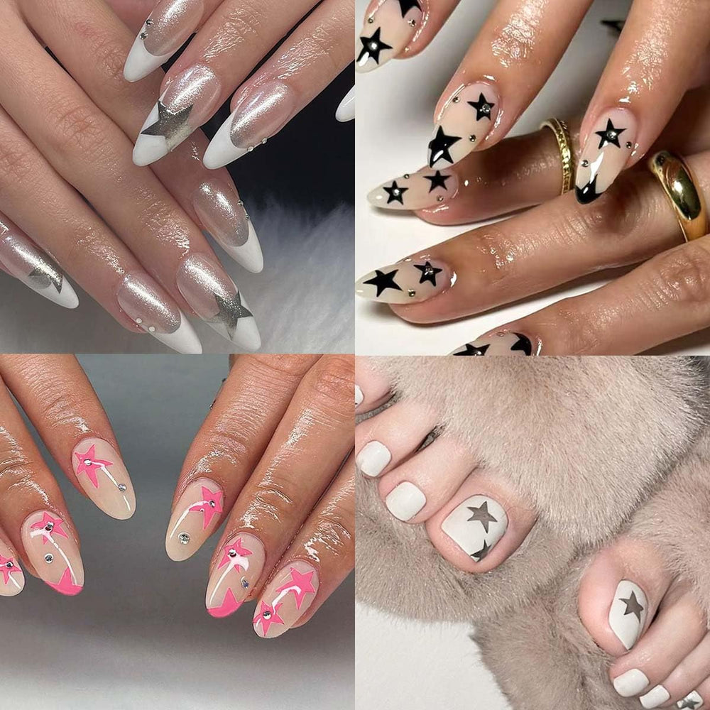 HPYFOI estrellas para uso diario en uñas: renovación rápida del estilo.
