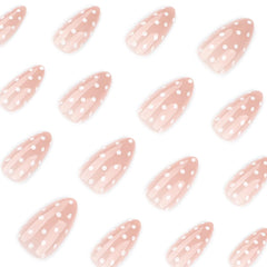 Kit HPYFOI con 24 uñas en almendra para retoques sin salón.