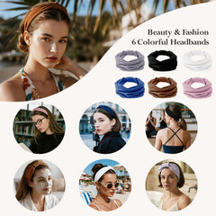 Banda HSEM talla grande con ajuste flexible para cabello grueso.