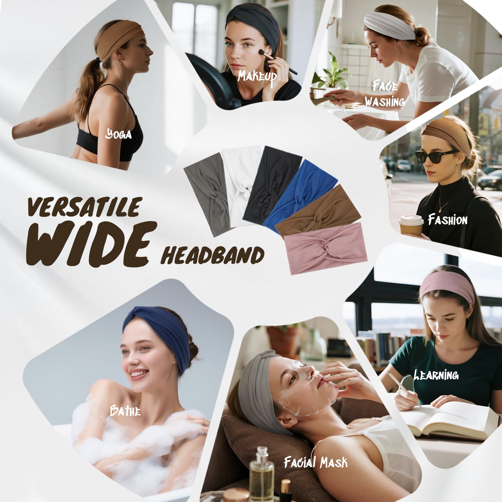 Diadema HSEM para maquillaje y cuidado facial sin resbalón