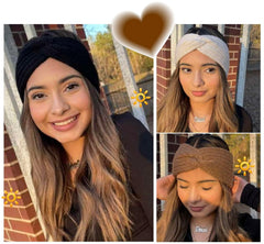 Diadema Huachi estilo casual combina con prendas de invierno para un look sencillo.