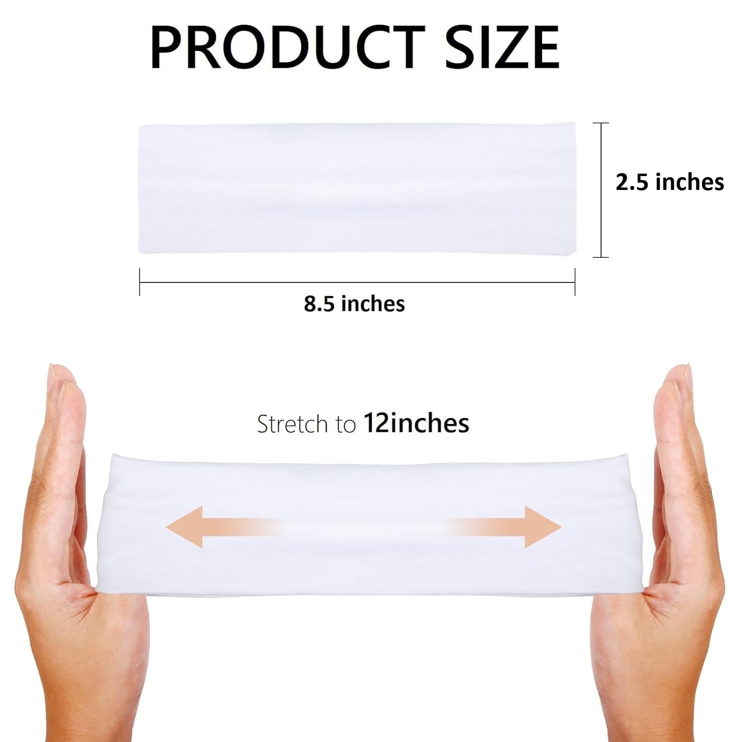 Banda Huachi de algodón elástico suave, ideal para cabello fino o grueso