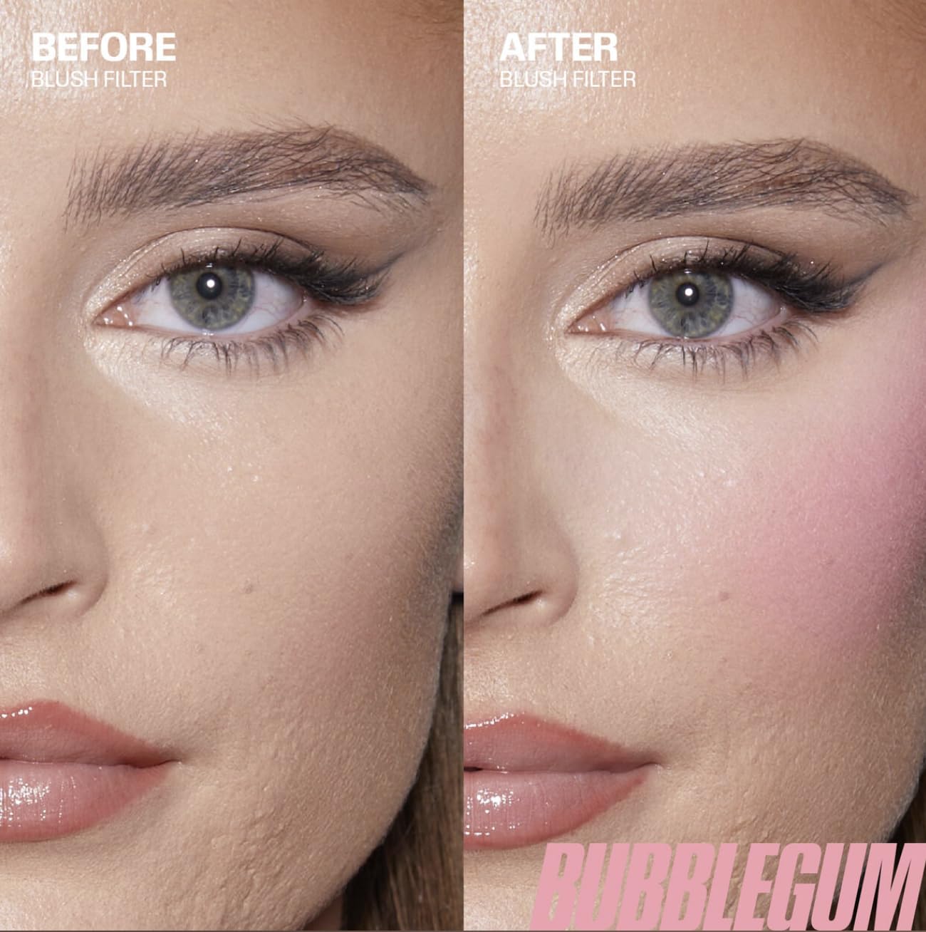 Aplicador del rubor líquido Huda Bubblegum para una aplicación precisa