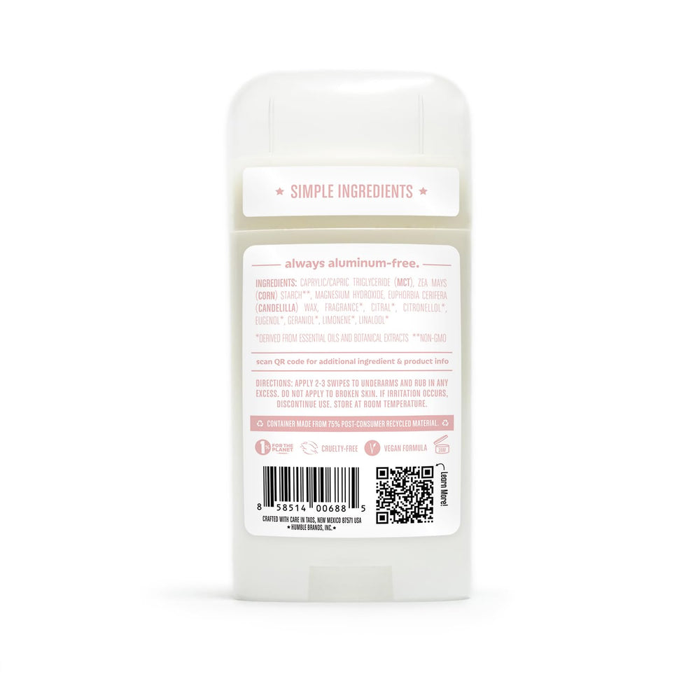 Desodorante Humble Brands aroma natural Rosa Marroquí para bienestar.