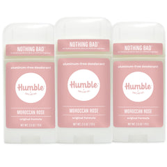 Desodorante Humble Brands Fórmula Original en botella, protección duradera sin aluminio.