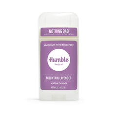 Desodorante Humble Original Fórmula libre de aluminio, aroma limpio y duradero.