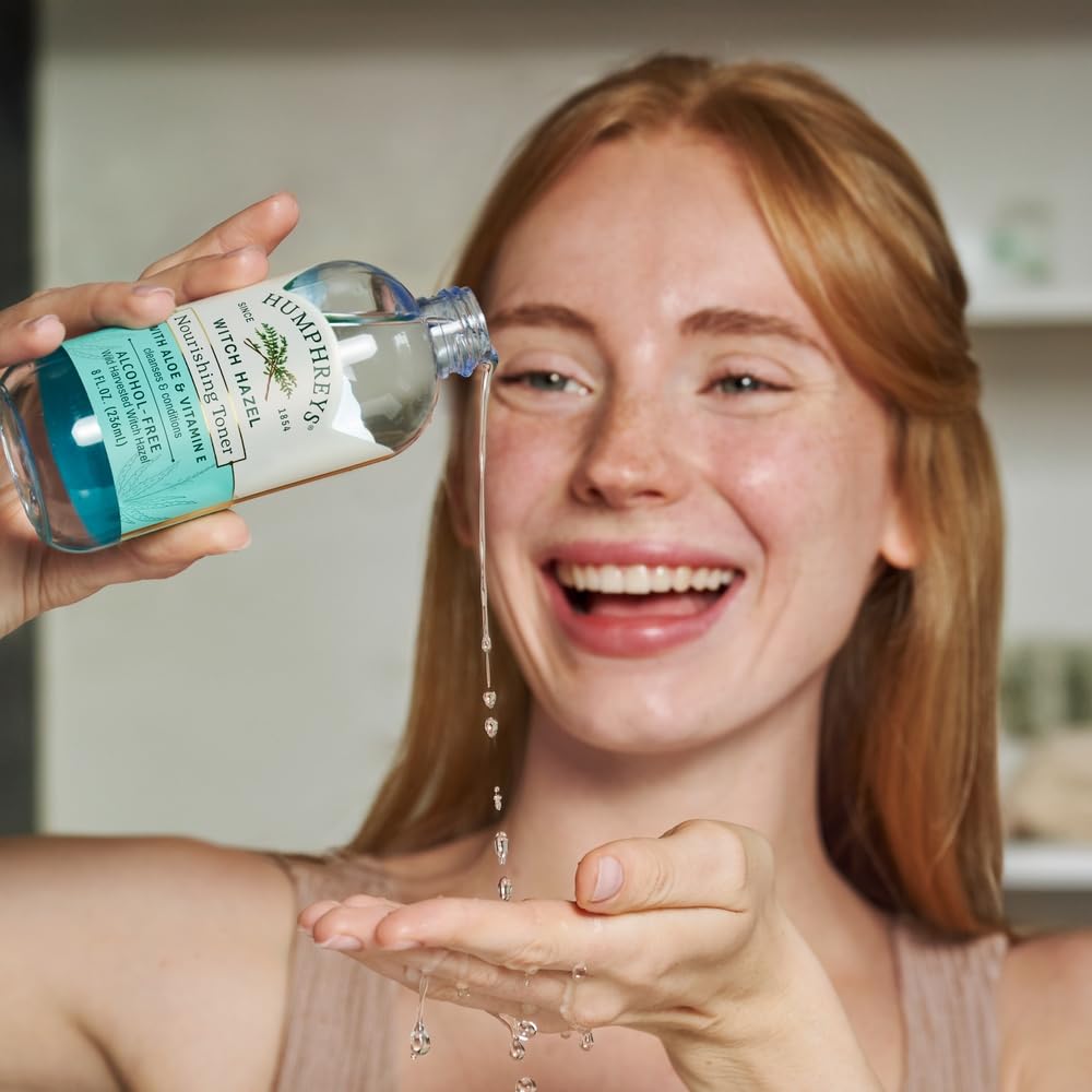 Etiqueta natural de Humphreys Toner que inspira confianza.