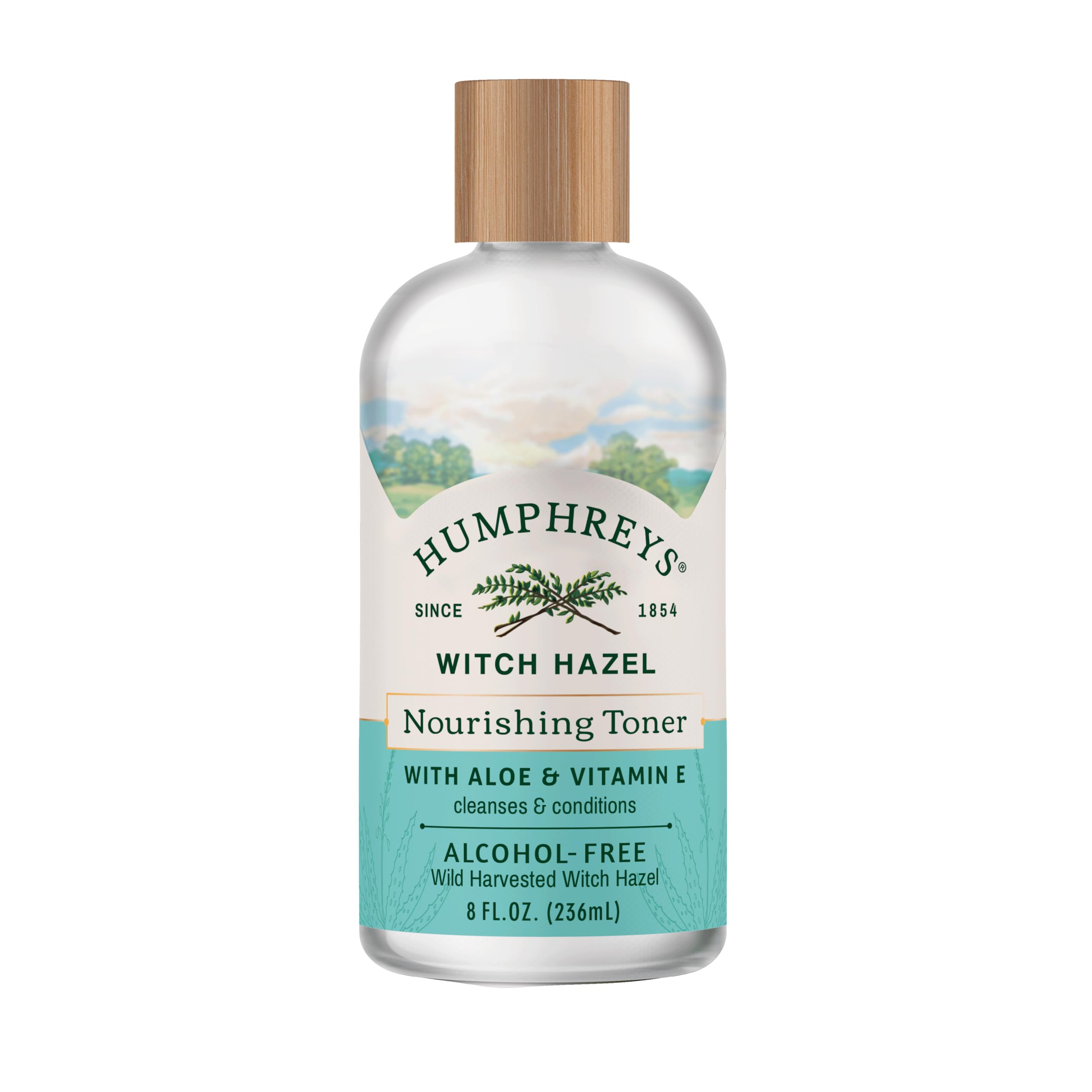 Humphreys Toner con hamamelis salvaje y aloe para equilibrar la piel.