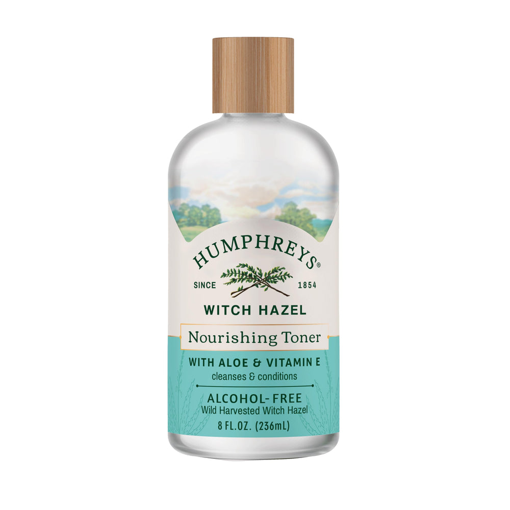 Humphreys Toner con hamamelis salvaje y aloe para equilibrar la piel.