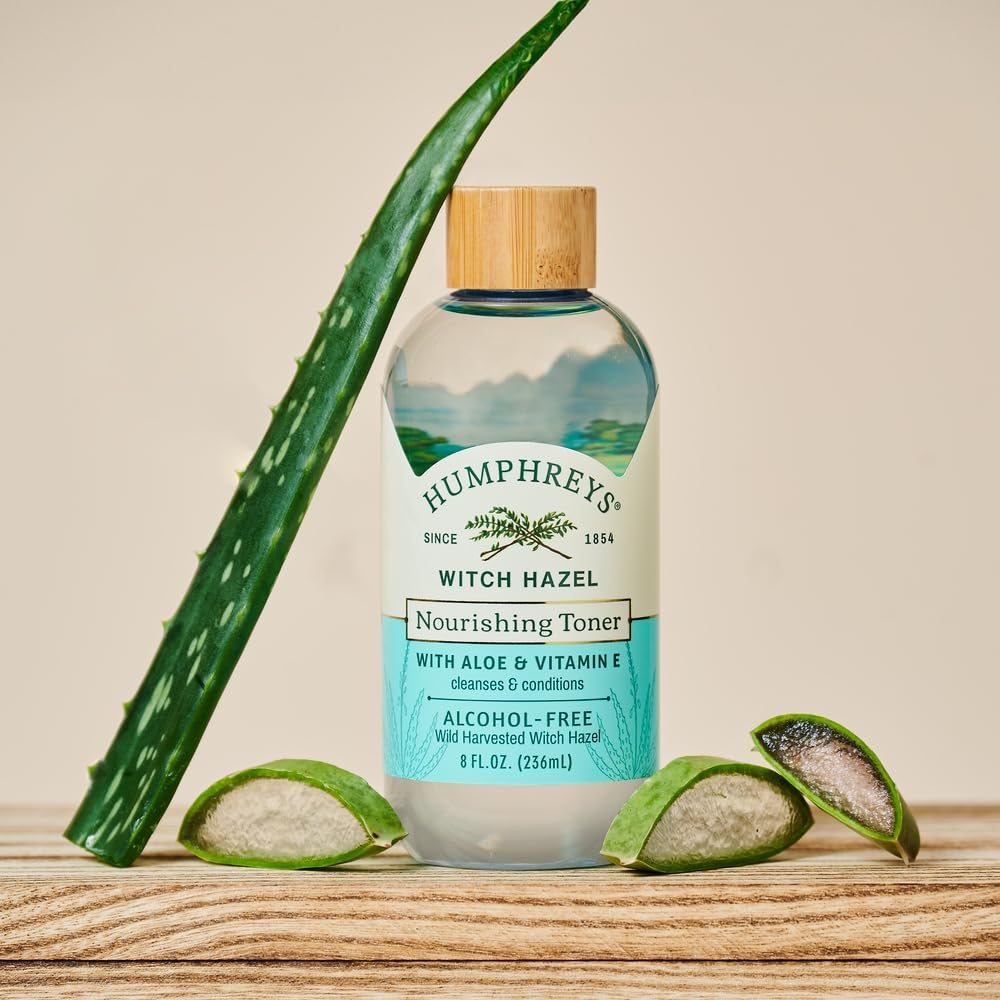 Fórmula sin alcohol de Humphreys Toner para piel sensible.