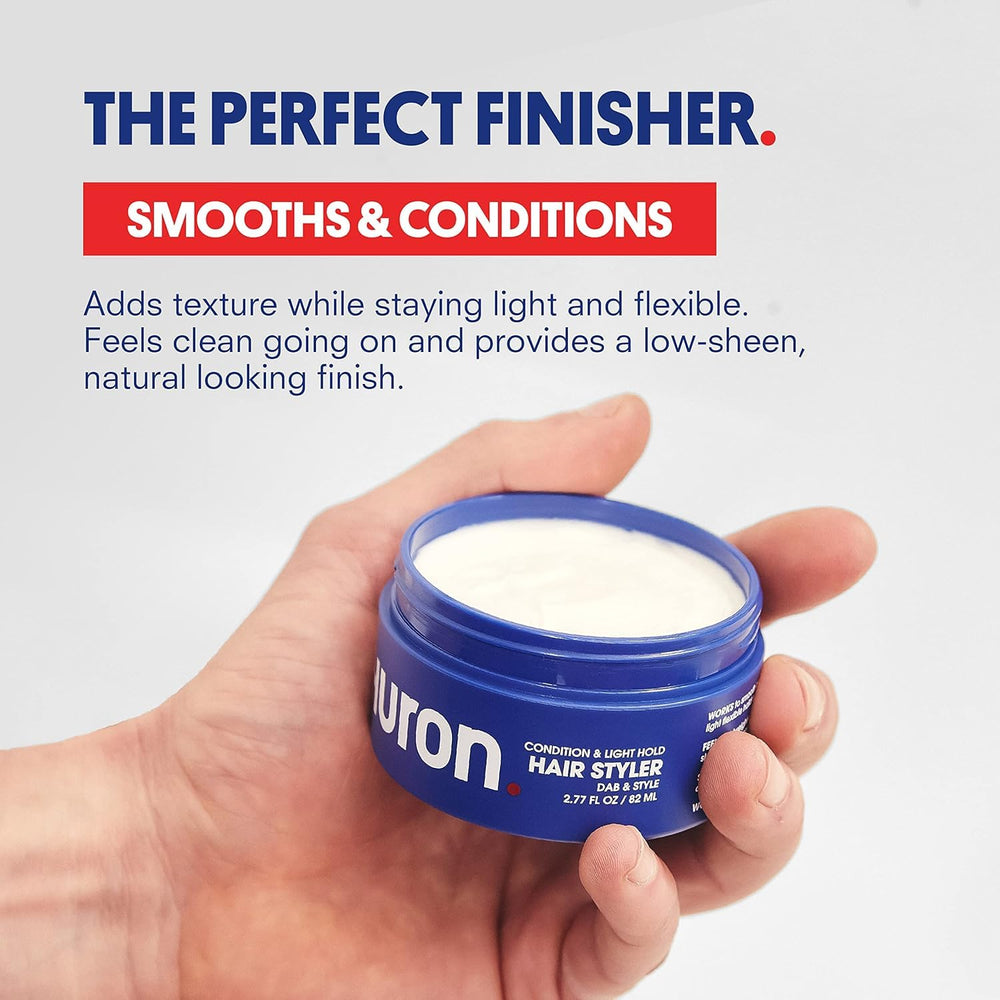 Huron Textura suave para peinado, reduce encrespamiento y añade cuerpo.