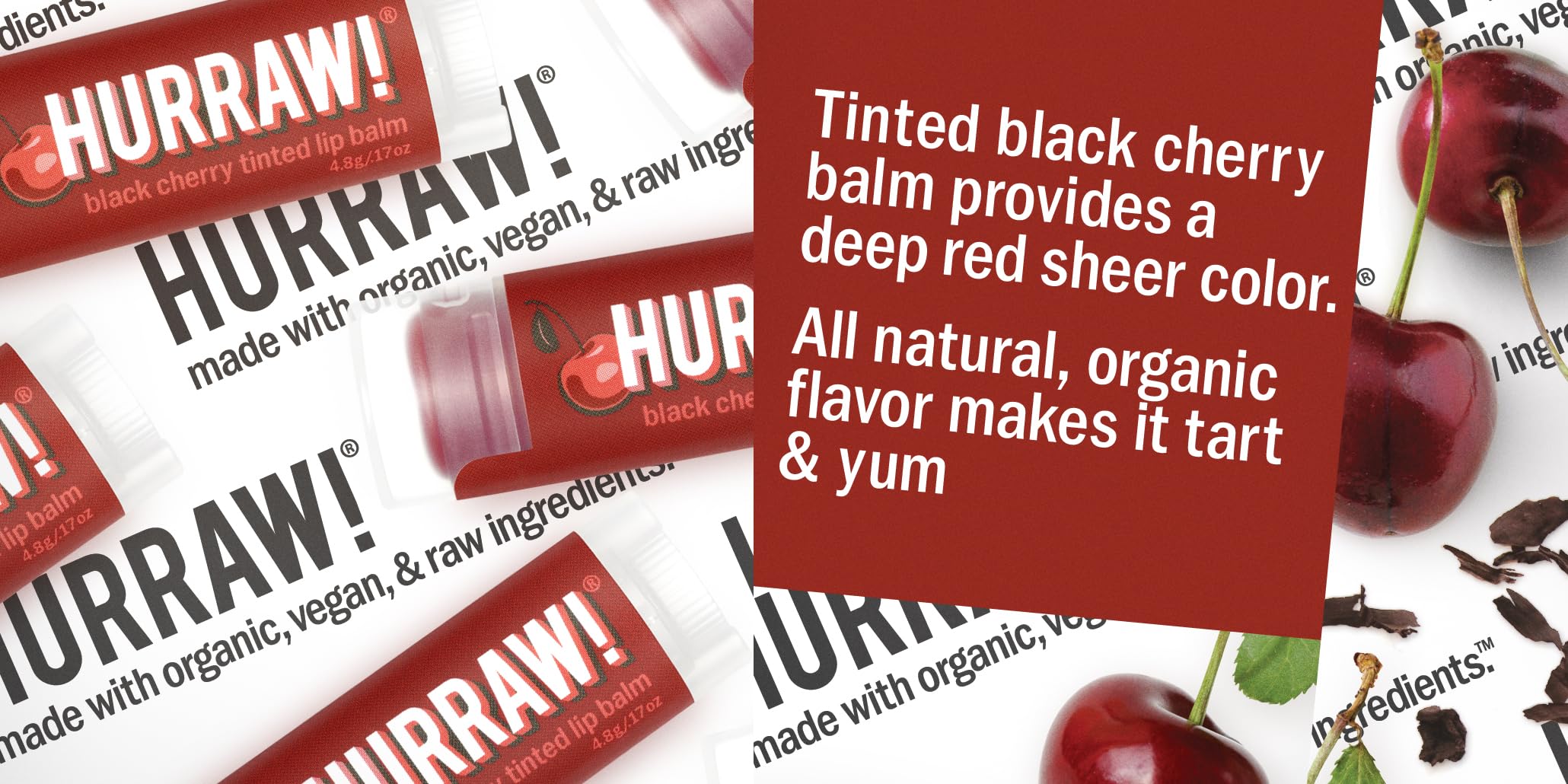 Hurraw balsamo labial con sabor natural para una experiencia suave.