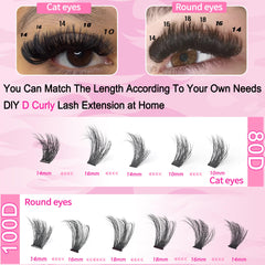 Pestañas wispy hushlibaby en longitudes 10–18 mm para looks variados