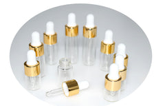 Botella Hustar mini de 1 ml para muestras de aceite esencial en viaje.