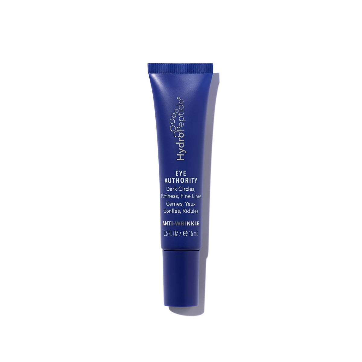 HydroPeptide Eye Authority, envase jarro, ilumina la mirada cansada con suavidad.