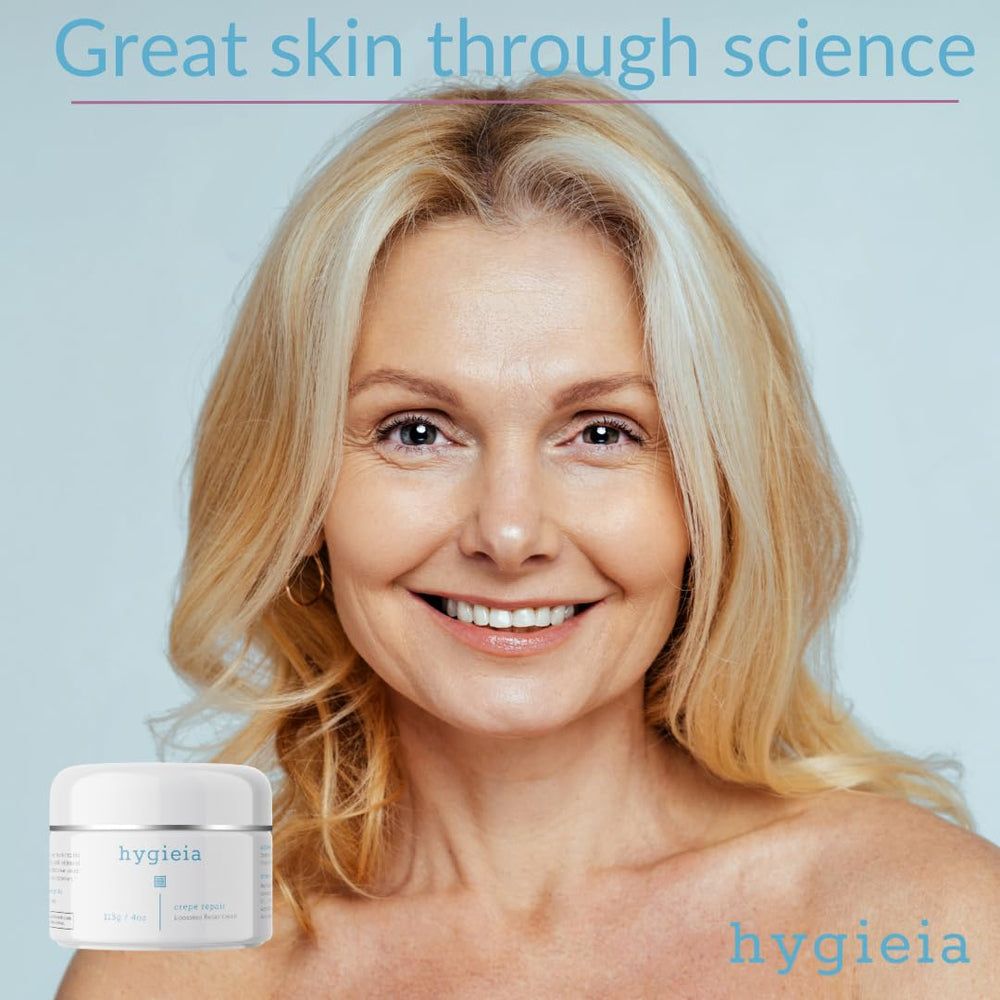 Rutina diaria con Hygieia Crepey Skin para piel más cuidada
