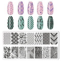 HYWWPFLAY estampa uñas con tampón, herramienta de estampado precisa