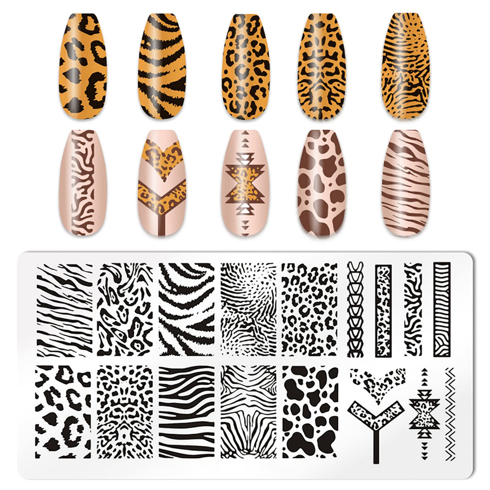 HYWWPFLAY kit completo de estampado de uñas, incluye placas y herramientas