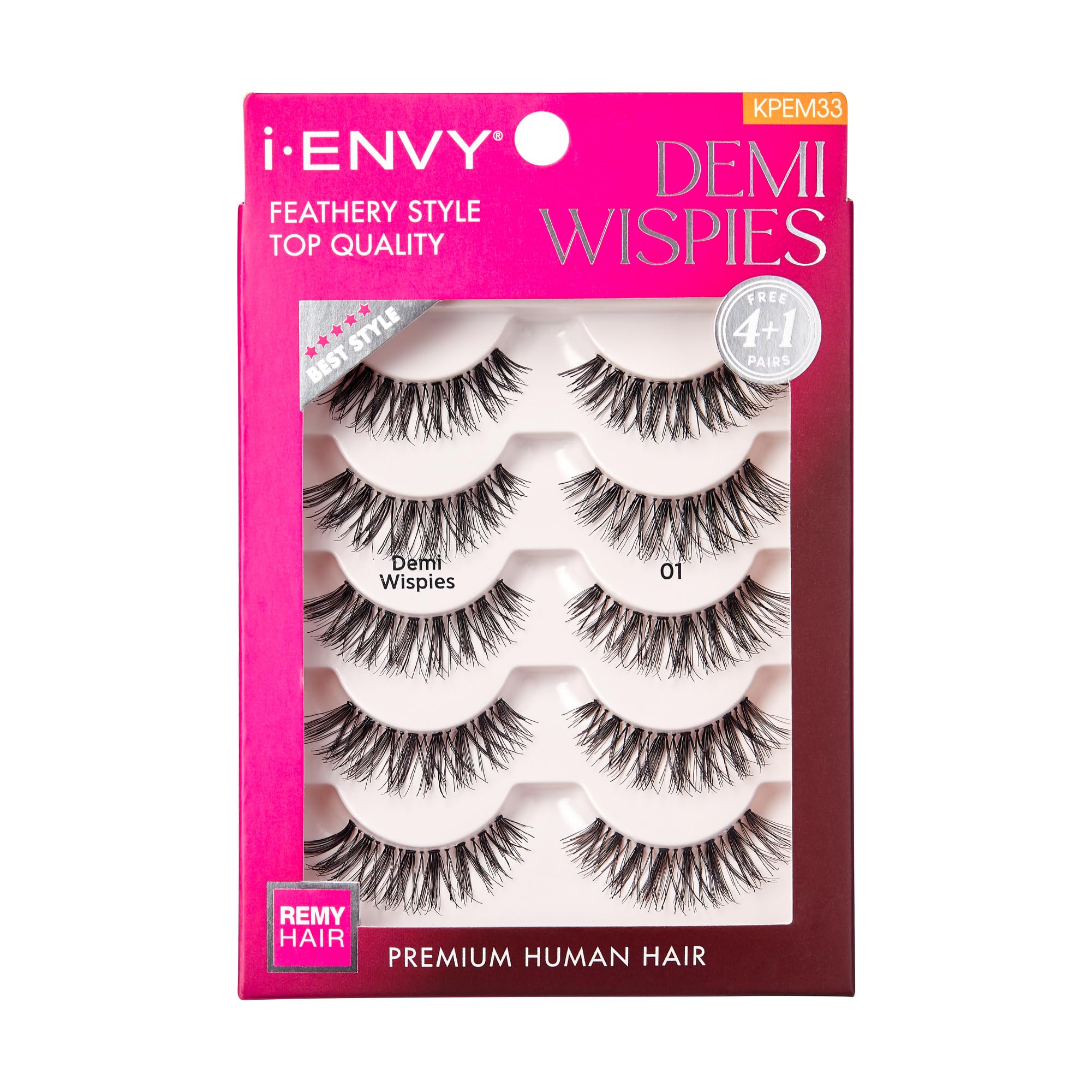 i•ENVY pestañas demi wispies 5 pares para look natural y duradero