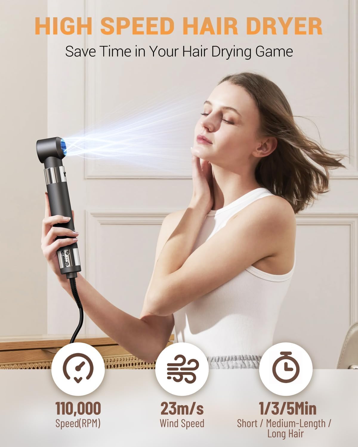 Ibays rizador automático con tecnología Coanda para rizos voluminosos.