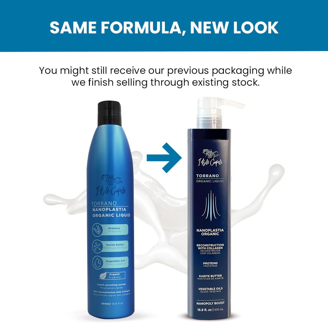 I Belli Capelli Torrano aplica directamente sin cepillo para cabello liso.