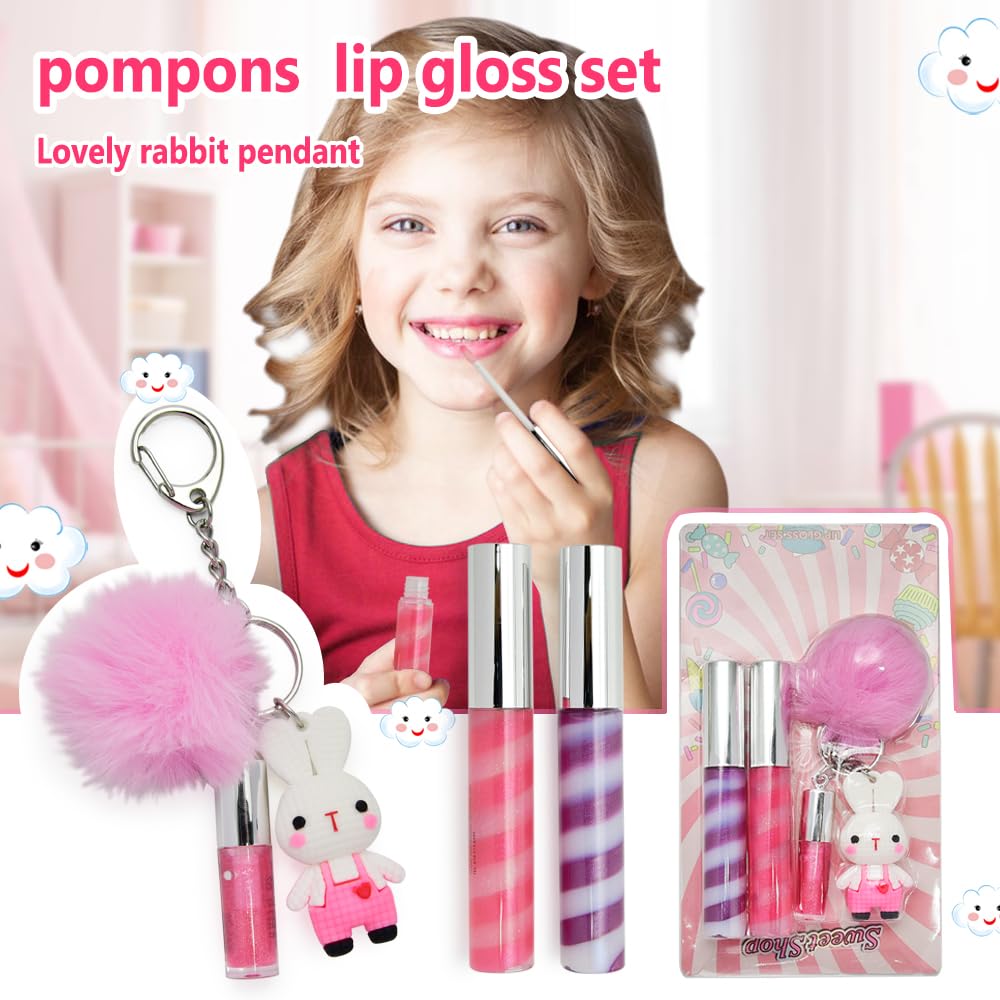 IBI Makeup brillo dona rosquilla, textura suave para labios.