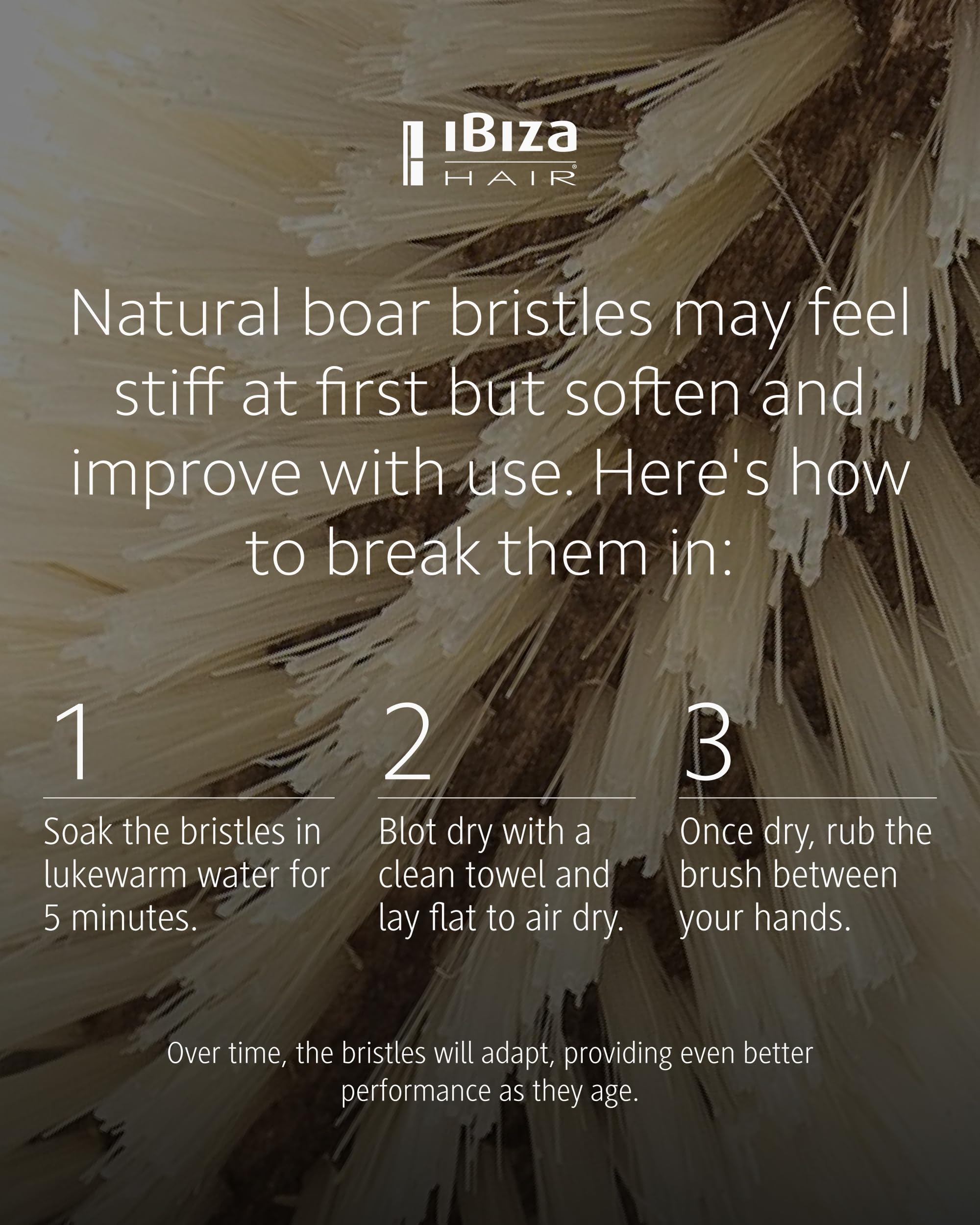 Ibiza Hair ideal para pelo teñido gracias a cerdas delicadas