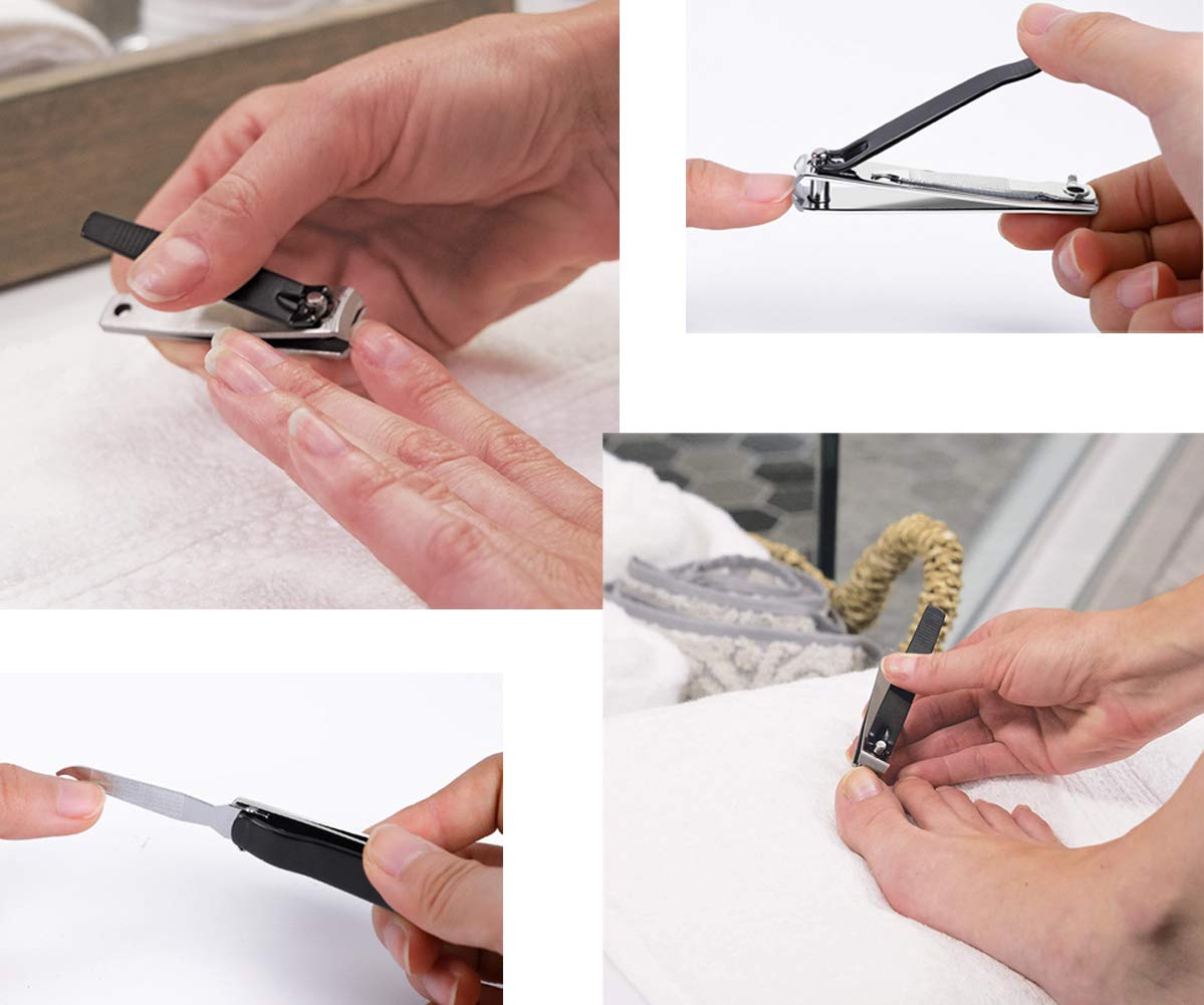 ICEYLI juego de 2 corta uñas, ideal para hombres y mujeres.