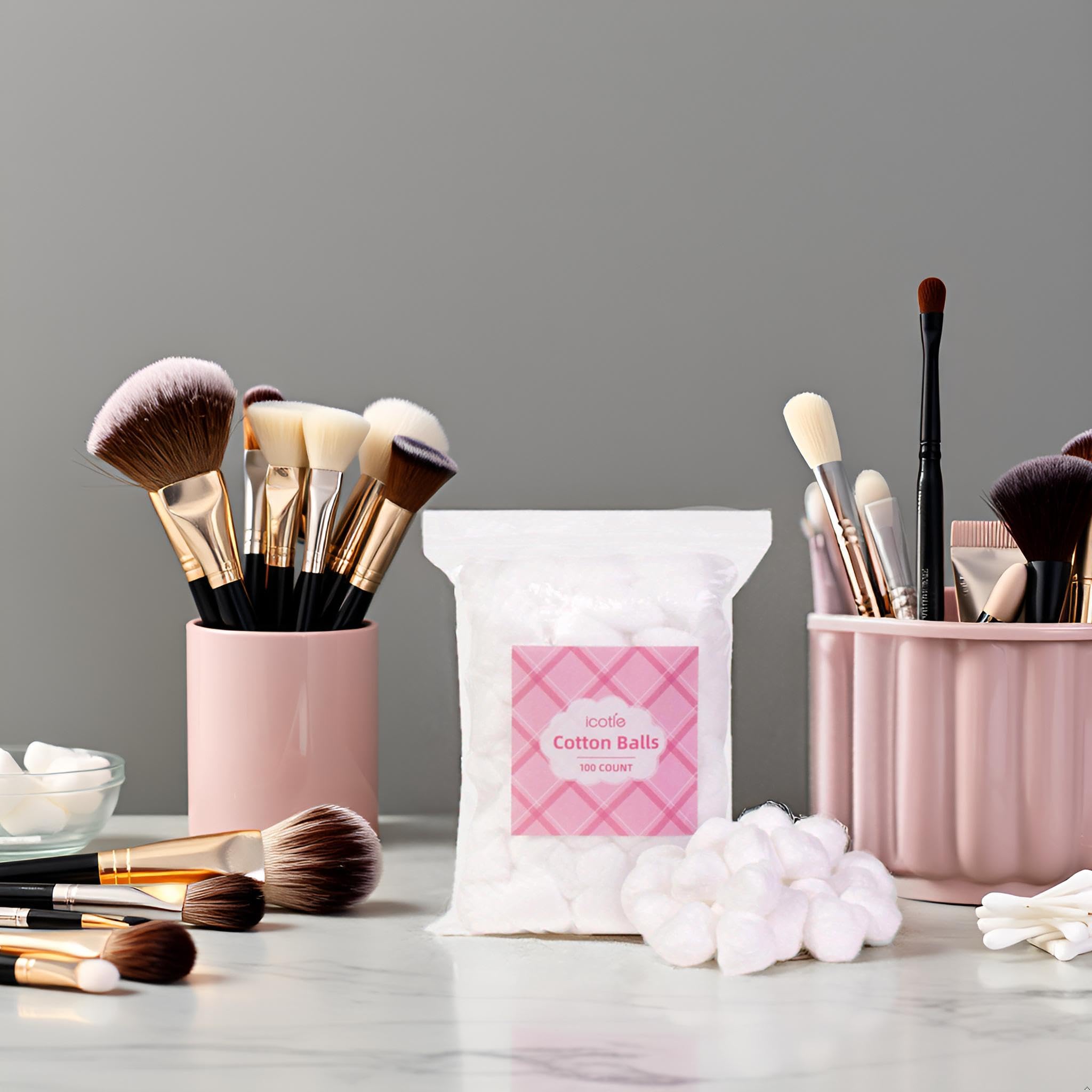 ICOTLE Algodones para limpieza facial y maquillaje.
