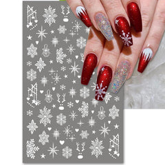 IDDFEVE adhesivo para uñas copos de nieve - ideas para uñas naturales