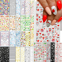 IDDFEVE estampas de uñas festivas para todo el año, fáciles de aplicar en casa.