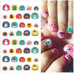 IDDFEVE Uñas con diseños mini divertidos para uñas naturales o artificiales