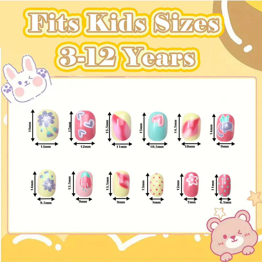 Ideal Swan kit de uñas 240 piezas para niñas con múltiples estilos.