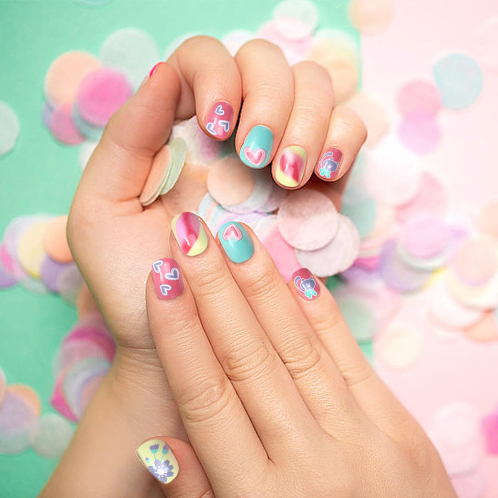 Ideal Swan uñas infantiles como regalo ideal para fiestas y cumpleaños.