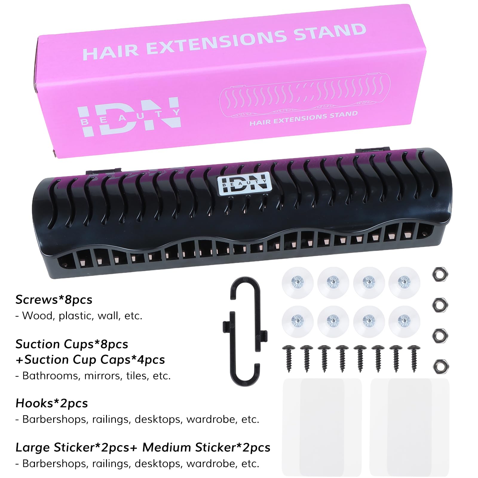 IDN Beauty instalación rápida y retirada fácil para organizar tus extensiones.