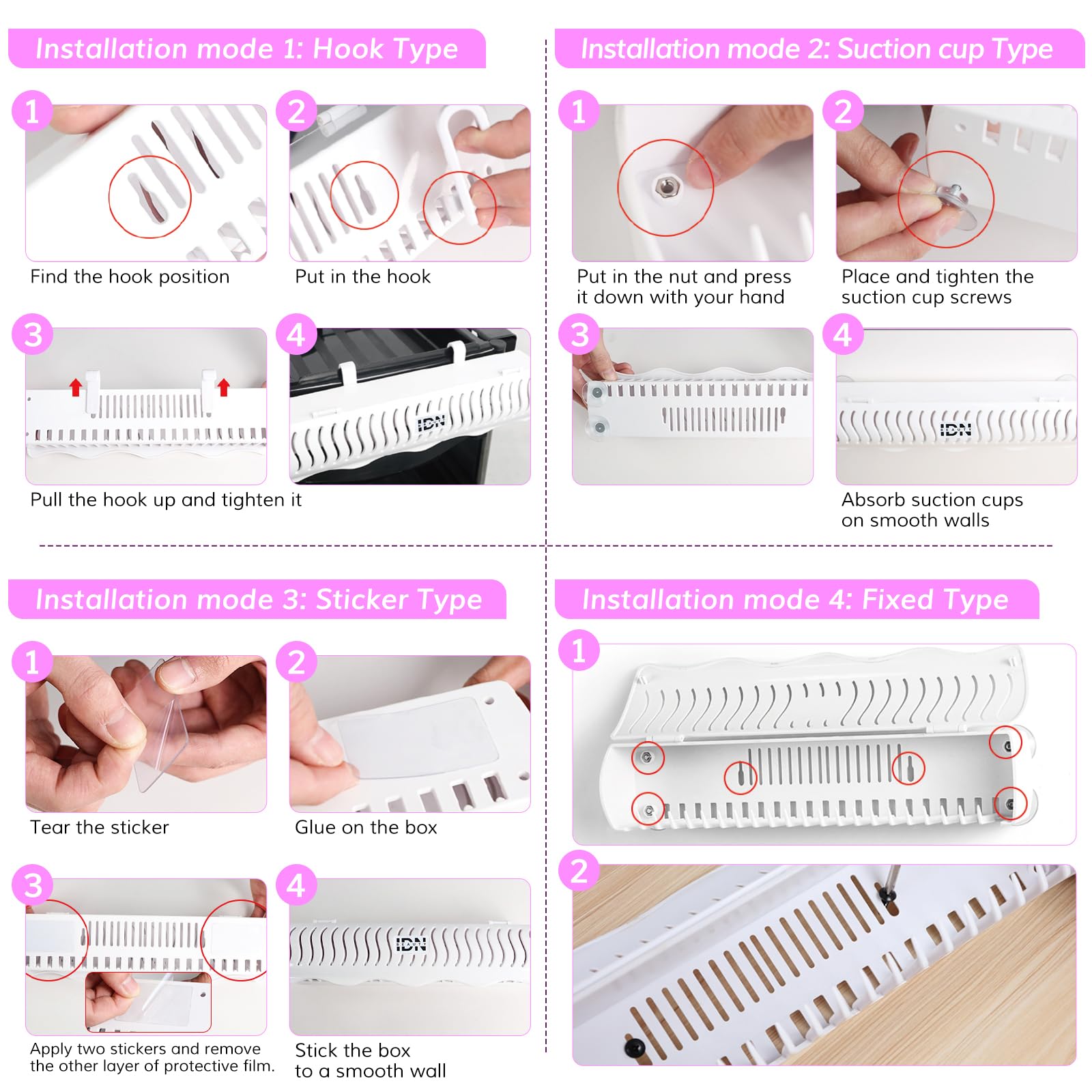 IDN Beauty solución práctica para planchado, secado y almacenamiento sin problemas.