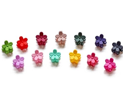 IFfree garras mini para flequillo, colores brillantes, útil para flecos y coletas rápidas.