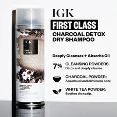IGK FIRST CLASS Champú detoxificante: espuma cremosa facilita la aplicación
