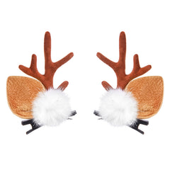 IHESPABLD orejas ciervo detalle marrón suave para un look navideño.