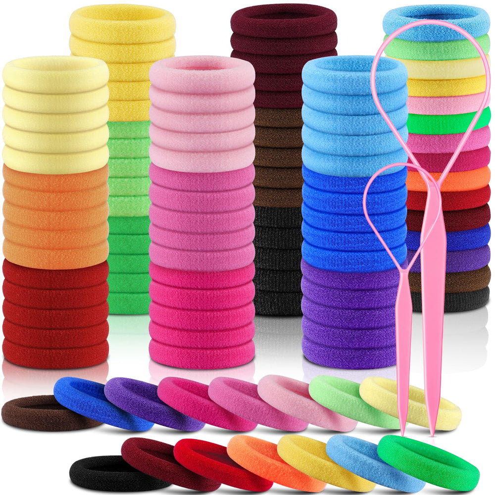 Gomas Ikoco 150 piezas en colores brillantes para peinados diarios.