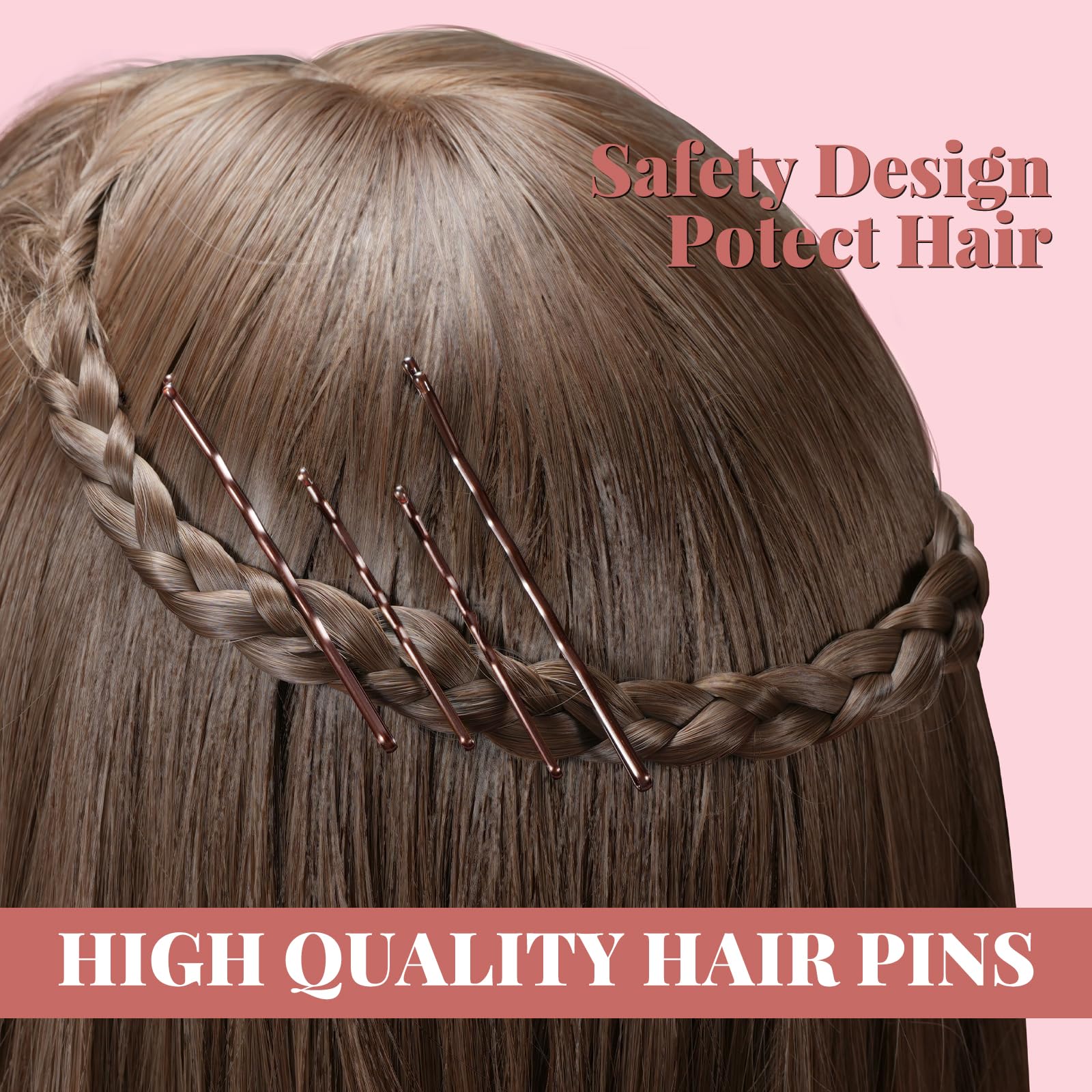 IKOCO bandas elásticas para cabello marrón claro con ajuste discreto.