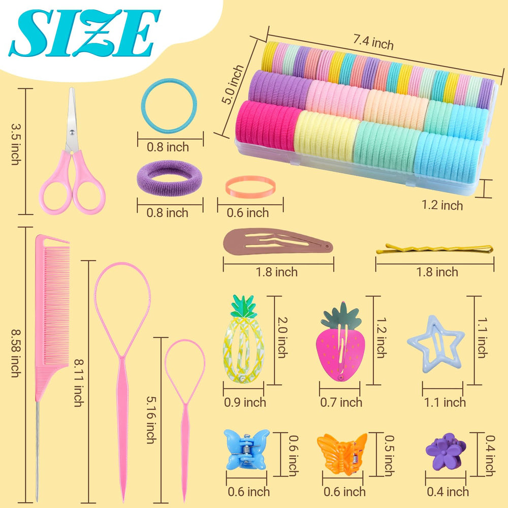 IKOCO coleteros suaves para niñas, ideal para coletas y trenzas