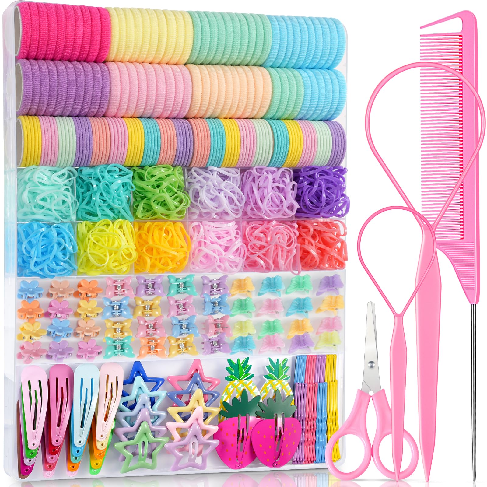 IKOCO conjunto de coleteros colores para peinados diarios, agarre suave
