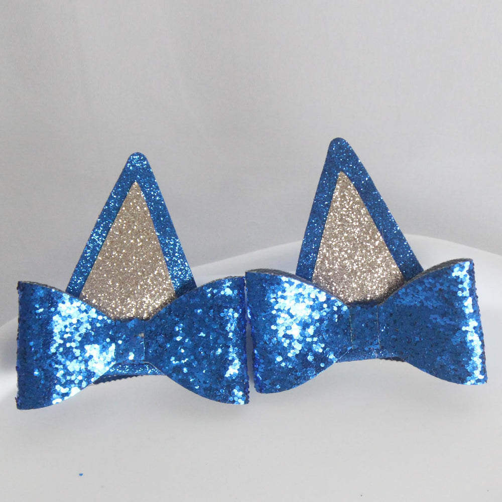 IKUHRMO prendedor cabello glitter azul para decoraciones de cosplay.