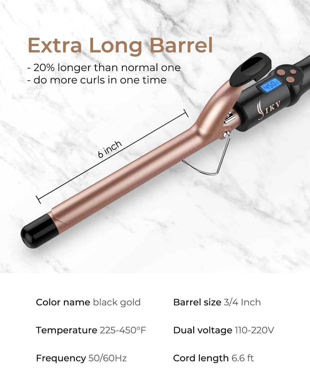 IKV ajuste de temperatura con 11 niveles para todo tipo de cabello