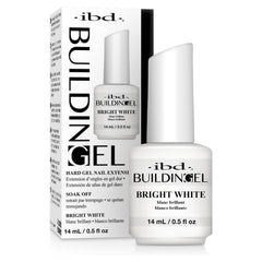 IBD Building Gel Bright White – Extensión de Uñas Duras, 0.5 oz, Hecho en EE. UU.