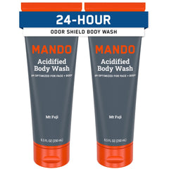 Ducha Corporal Odor Shield de Mando — Control de 24 h, sin SLS ni parabenos, 8,5 onzas (Mt Fuji)
