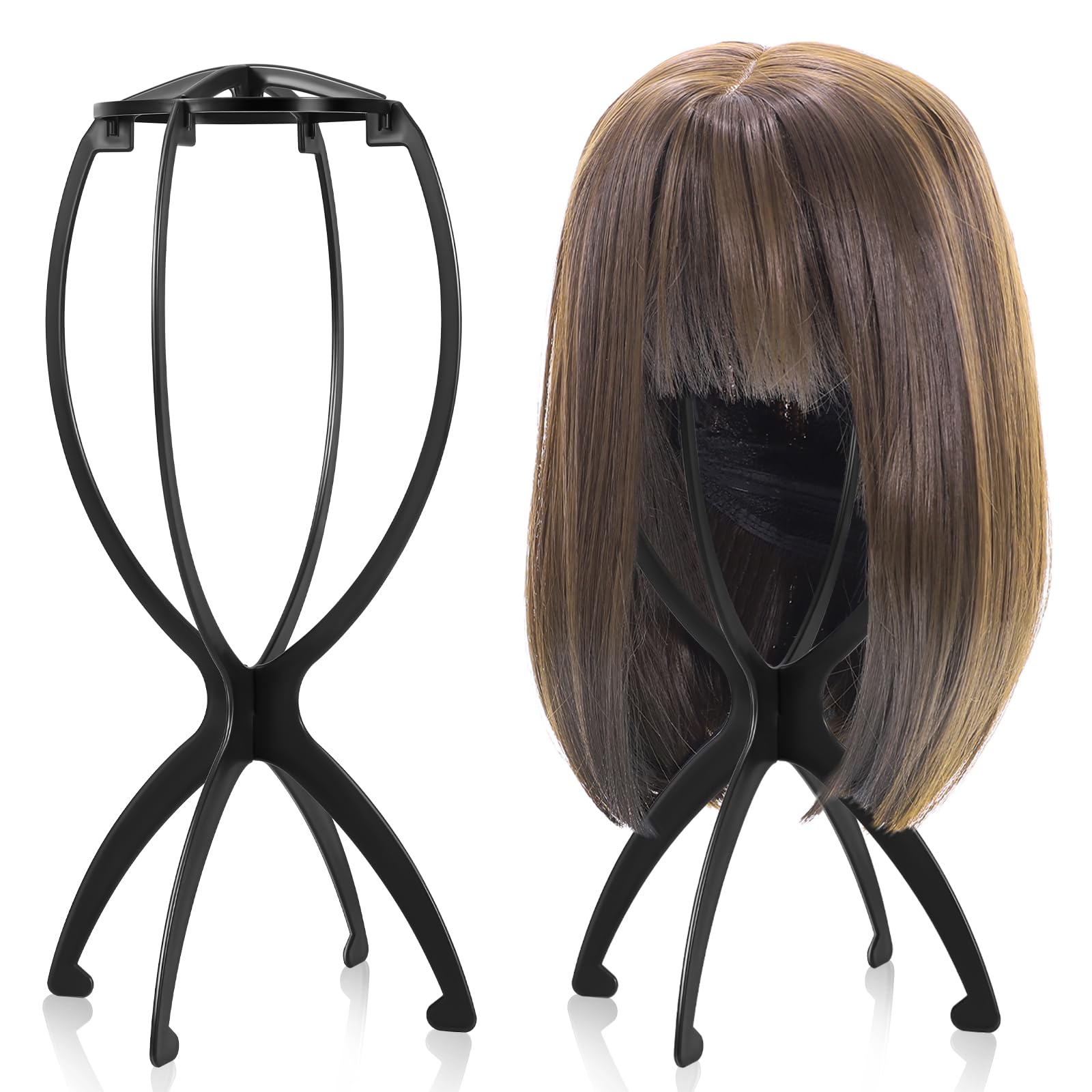 Obeoby soporte para pelucas portátil mantiene la forma y facilita el secado al aire