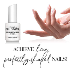 IBD Building Gel Bright White – Extensión de Uñas Duras, 0.5 oz, Hecho en EE. UU.